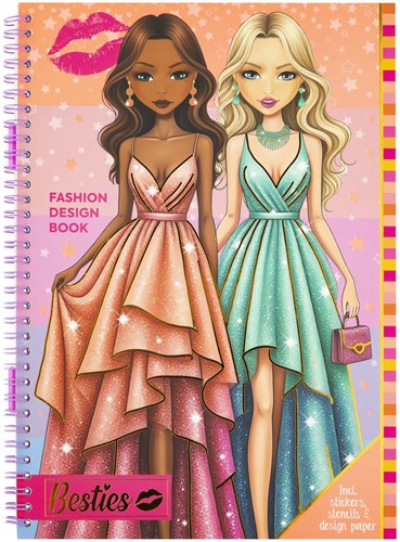 Creative Craft Group fashion design book A4 with accessories for kids-3