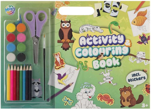 Creative Craft Group animal coloring book craft set with stickers and paint