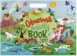 Creative Craft Group coloring activity book stickers dinosaur green