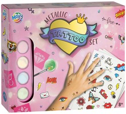 Creative Craft Group metallic tattoo set for kids with stencils