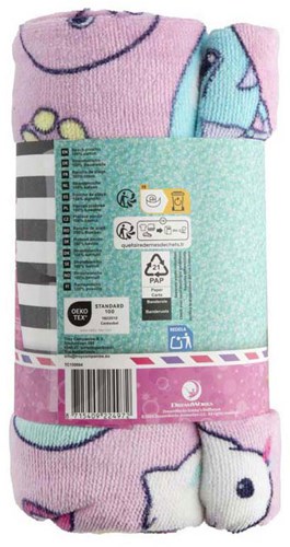 Creative Craft Group Gabby's Dollhouse beach poncho 60x60cm bath cape-2