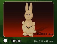 T&F wooden clock building kit rabbit - creative toy make your own clock