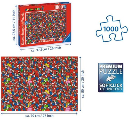 Ravensburger puzzle Super Mario - 1000 pieces Challenge jigsaw-3