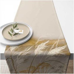 Ambiente table runner cotton decoration Waving grass 40x15cm