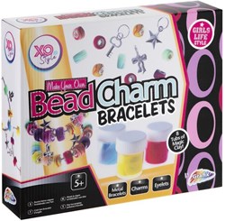 Grafix bead bracelet craft set with clay and charms for kids