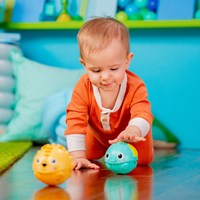 Bright Starts toy Giggables Roll & Chase Pals - interactive toy