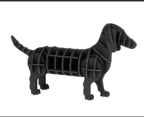 FRIDOLIN 3D Paper Model - Dachshund
