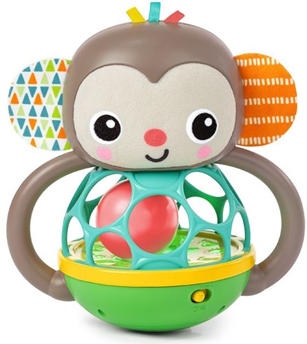 Oball sensory toy - Grab & Giggle Monkey with lights and sounds-2