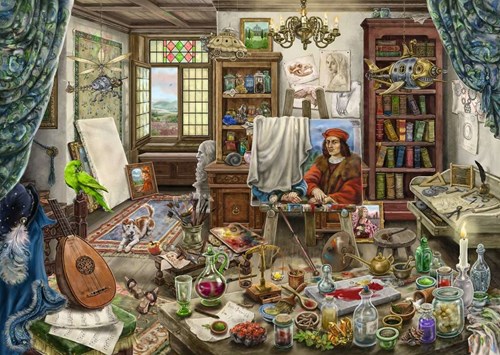 Ravensburger Escape puzzle Da Vinci artist's workshop - 759 pieces art puzzle-2