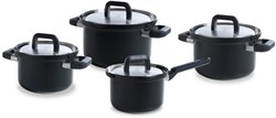 BK cookware set Flow Cool Black stainless steel 4-piece induction black