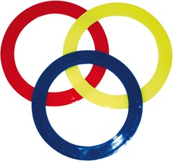 Eduplay juggling rings set - 3 pieces - 24 cm - colorful toy