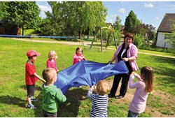 Eduplay parachute play mat 185 cm blue for kids