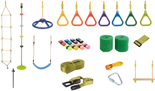 Eduplay Ninja climbing set - professional climbing and obstacle course for kids