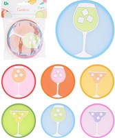 Excellent Houseware coaster set of 6 pieces - table protection