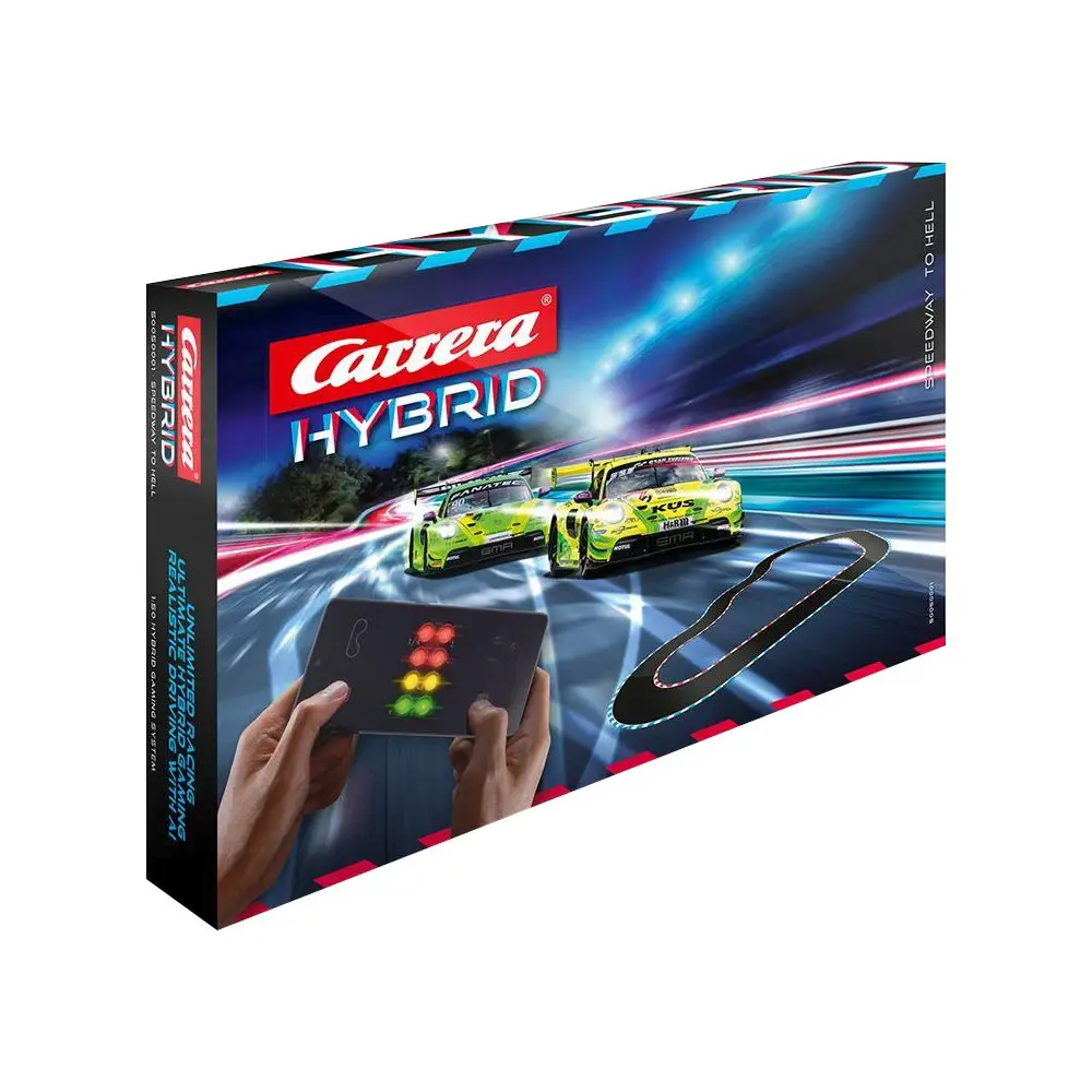 Carrera racetrack Hybrid Speedway to Hell Porsche 911 GT3 R AI gaming