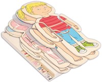 Beleduc wooden puzzle body girl educational toy anatomy-2