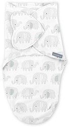 Ingenuity baby swaddle blanket SwaddleMe Monogram Elephant cotton