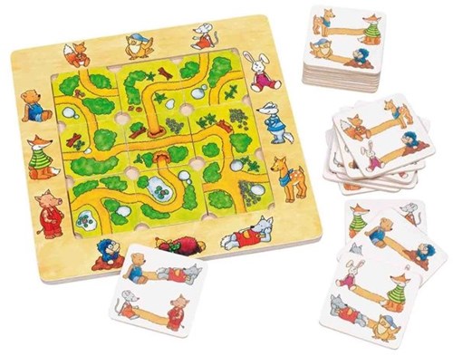 Goki wooden puzzle game for kids - educational toy with animals-2