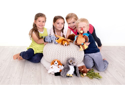 Beleduc hand puppet Dog puppet theatre cotton kids toy-2