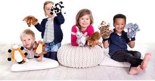 Beleduc hand puppet Dog puppet theatre cotton kids toy-3