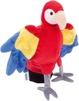 Beleduc hand puppet parrot - soft kids puppet parrot toy