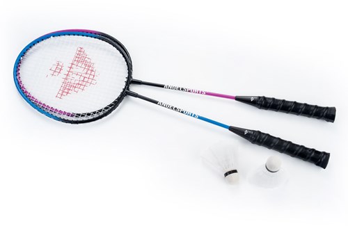 Badminton set for 4 players with rackets, shuttles and net-2