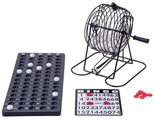 Angel Sports bingo cage - metal bingo game complete set 75 balls