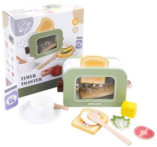 Houten Broodrooster met Timer-3
