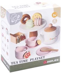 Wooden tea playset - tea set toy 17-piece for children