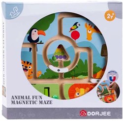 Magnetic Labyrinth Animals - educational toy 22x22cm