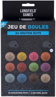 Angel Toys wooden boules buts 24 pieces - colorful and natural