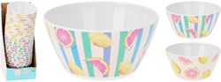 Excellent Houseware melamine fruit serving bowl multi 14cm
