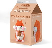 Graine Creative Amigurumi crochet kit hamster 10 cm DIY set-3
