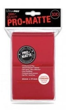 Ultra Pro card sleeves Pro-Matte red 100 pcs - card protection-2