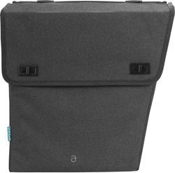 Double bicycle bag multicolor 2 x 17 liters for city bike carrier