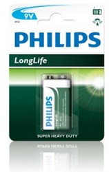 Philips 12*1 9 volt batteries Philips 6F22