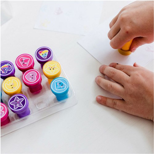 12 self-inking stamps Unicorn 071650-3