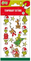 Totum Grinch tattoos for kids - temporary tattoo set - multi color