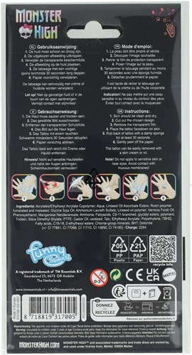 Creative Craft Group Monster High tattoos - set of 12 temporary tattoos-2