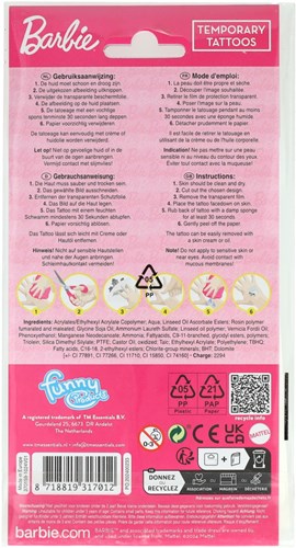 Creative Craft Group Barbie tattoos set - temporary tattoos for kids-2