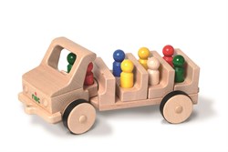 nic wooden toys Omnibus, 8 figures - educational and durable