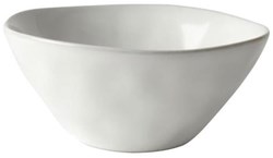 Organic bowl white 11.5x5cm stoneware handmade tableware set of 4