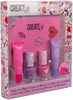 Beauty make-up set kids kit with case and lip gloss nail polish-2