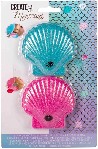 Create it! mermaid make-up set lip balm eyeshadow kids-2