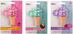 Candy Explosion lip gloss ice cream keychain purple for kids