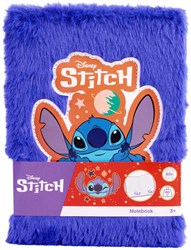 Canenco Stitch Plush Notebook Blue A5 - Disney School Supplies