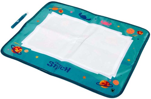 van der Meulen Stitch aqua colouring playmat with water pen 51x41 cm-2