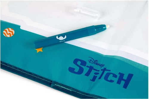 van der Meulen Stitch aqua colouring playmat with water pen 51x41 cm-3
