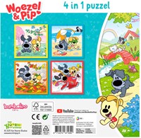 Bambolino Toys puzzle Woezel & Pip 4 in 1 educational cardboard kids puzzle-3