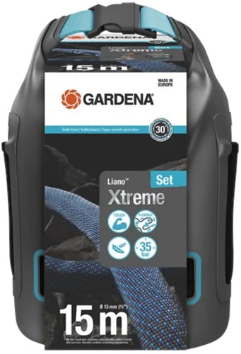 Gardena garden hose Liano Xtreme textile 15 meters with storage bag